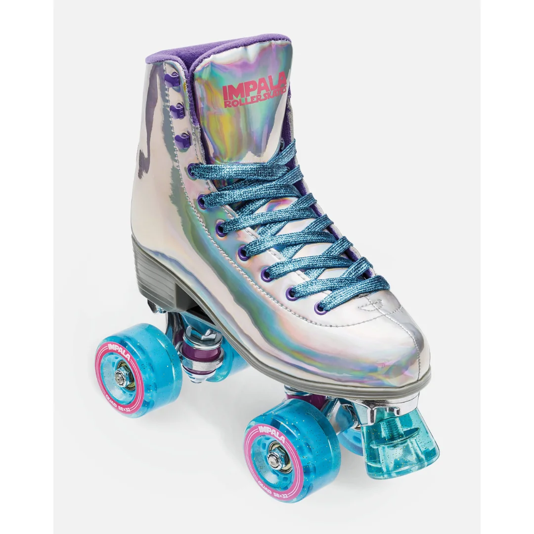 Rollers Quad Impala – Bleu Et Jaune – Taille 38 – Patins 4 Roues Femme