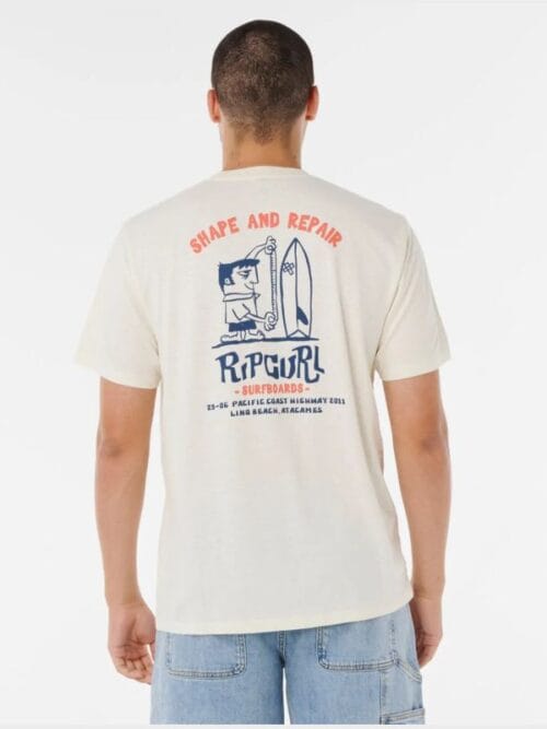 Shaper Address Tee - Bone - Rip Curl